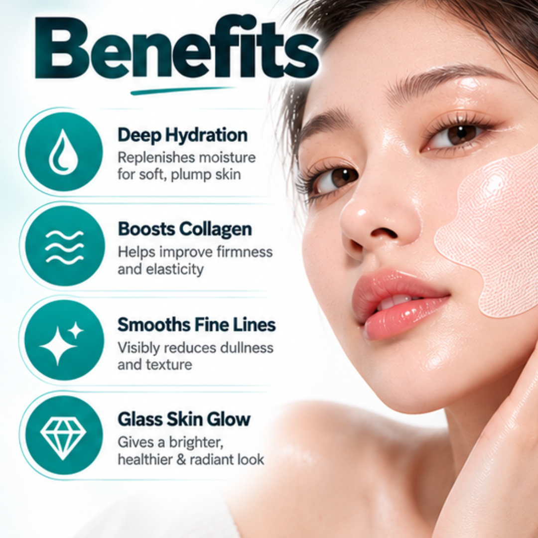 Anua PDRN Hyaluronic Acid Mist & Collagen Melting Patch Duo – Intense Hydration Glass Skin Care Set - Instant tighten skin & give glow