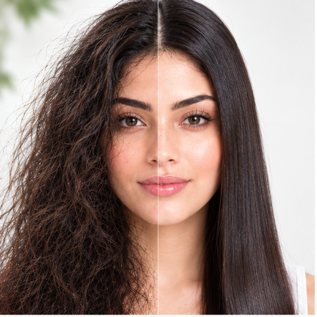 GLAER Effortless Heated Hair Brush – Anti-Frizz Ceramic Straightening Brush for Smooth, Shiny Hair