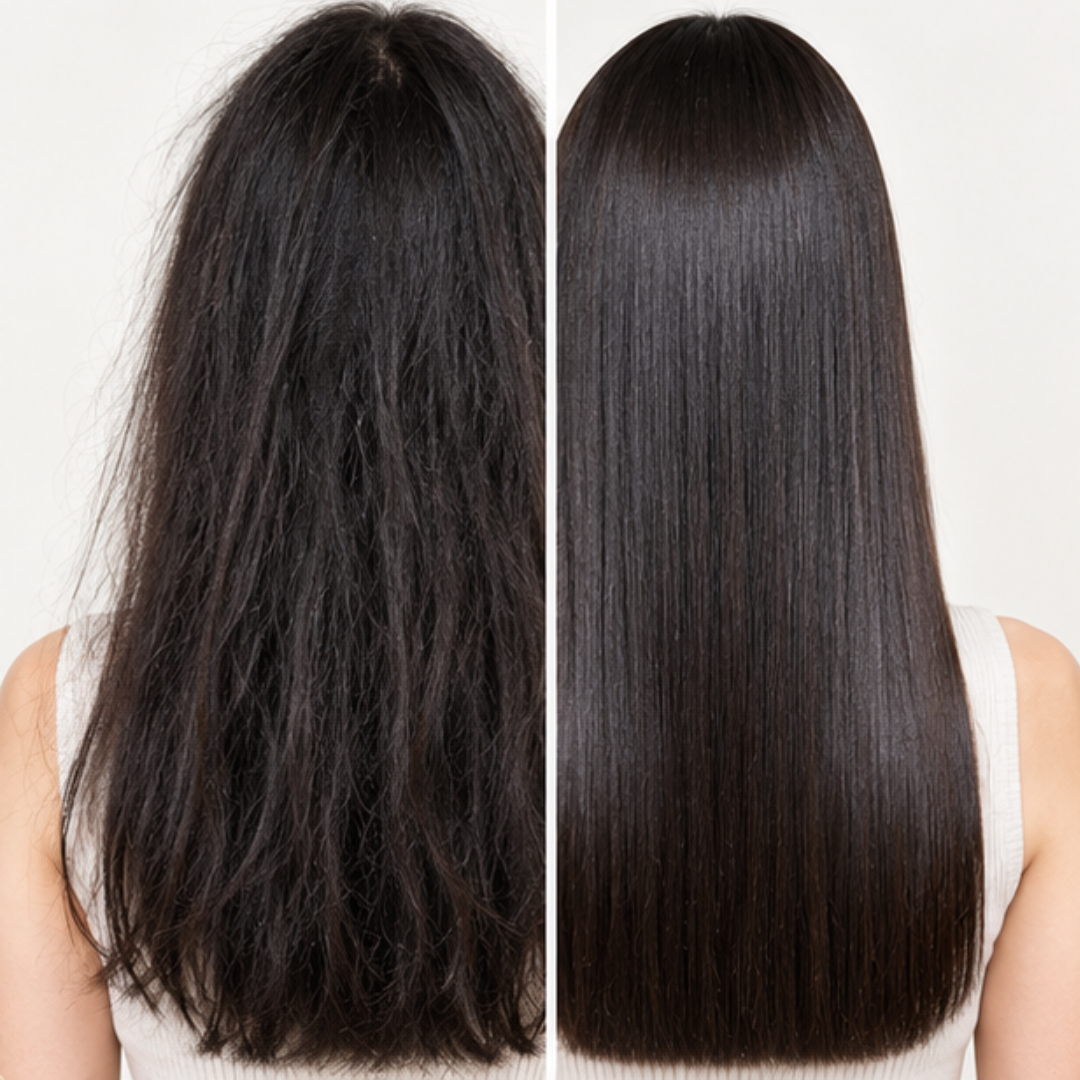 GLAER Effortless Heated Hair Brush – Anti-Frizz Ceramic Straightening Brush for Smooth, Shiny Hair