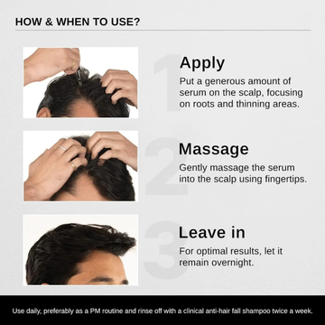 Bare Anatomy Advanced Hair Growth Roll-On Serum | 3% Redensyl + 4% Anagain + 2% Baicapil + 5% Rosemary | Direct Scalp Application for Thicker, Stronger Hair