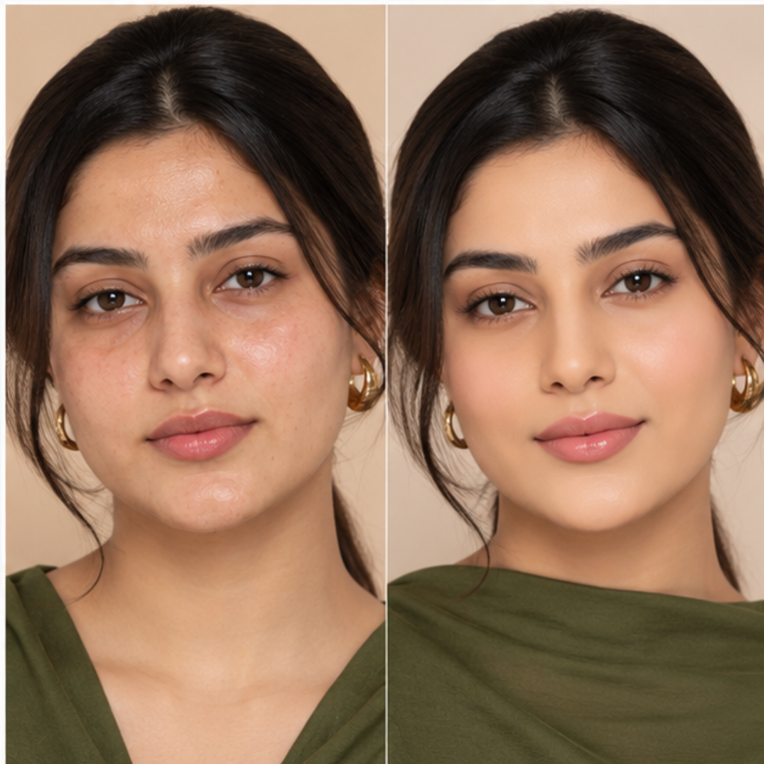 Guerlain Terracotta Le Teint Foundation + FREE Beauty Blender – Lightweight Breathable Coverage – Natural Radiant Glow