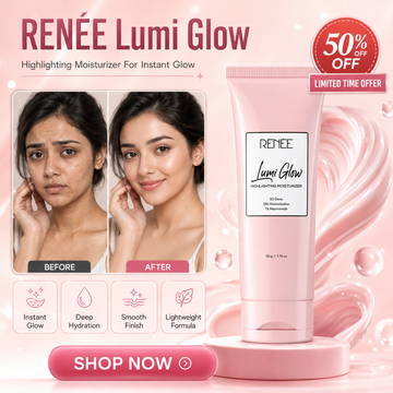 RENÉE Lumi Glow Highlighting Moisturizer – 3D Glow, 24h Moisturization – With 1% Hyaluronic Acid, 3% Niacinamide & Multivitamins – Instant Glow, Deep Hydration, Lightweight Formula – For Radiant, Healthy Skin