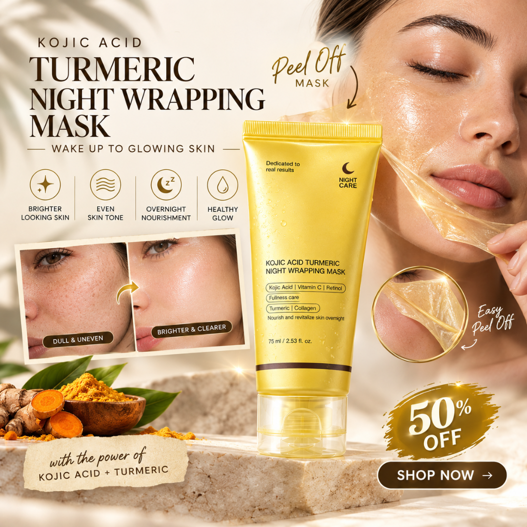 Medicube Kojic Acid Turmeric Night Wrapping Mask – Wake Up to Glowing Skin – Brighten, Even Tone & Overnight Nourishment | Remove Dark Spots & Pigmentation – Peel-Off Mask with Kojic Acid, Turmeric, Vitamin C, Retinol & Collagen