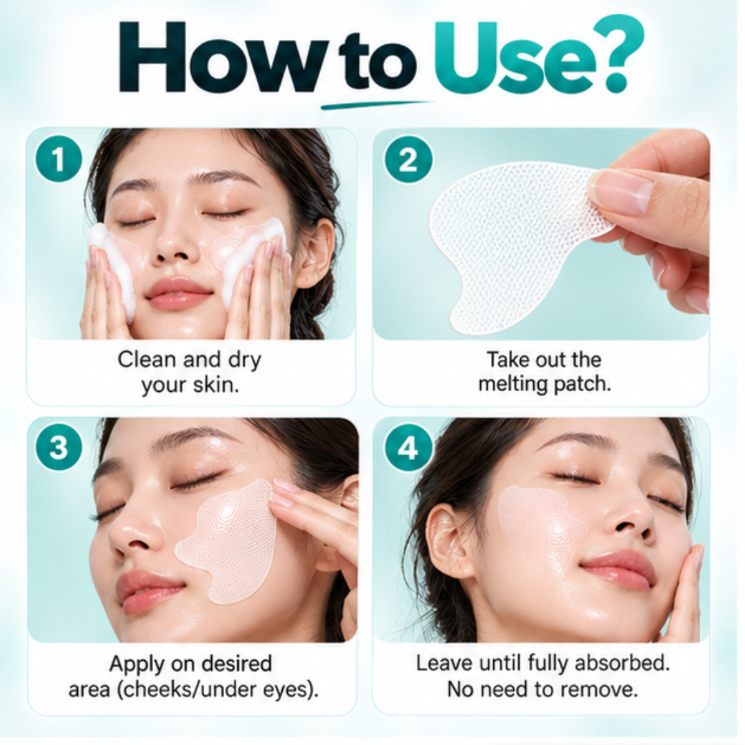 Anua PDRN Hyaluronic Acid Mist & Collagen Melting Patch Duo – Intense Hydration Glass Skin Care Set - Instant tighten skin & give glow