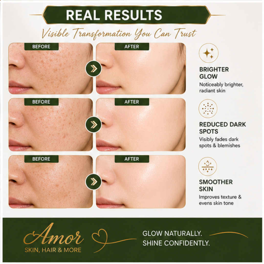 Amor Glow Serum & Platinum Night Cream Deal – 50% OFF – Brighten, Nourish & Glow Naturally – Vitamin C Serum + Night Cream – Fades Dark Spots, Evens Skin Tone, Deep Nourishment – For Radiant, Youthful Skin