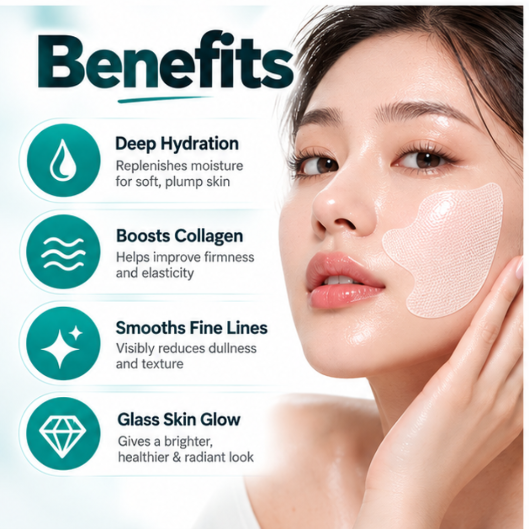 Anua PDRN Hyaluronic Acid Mist & Collagen Melting Patch Duo – Intense Hydration Glass Skin Care Set - Instant tighten skin & give glow