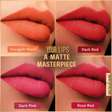 SL Basics Matte For You Liquid Matte Lipsticks | 16HR Wear, Transfer Proof & Vitamin E Enriched (Pack of 4)