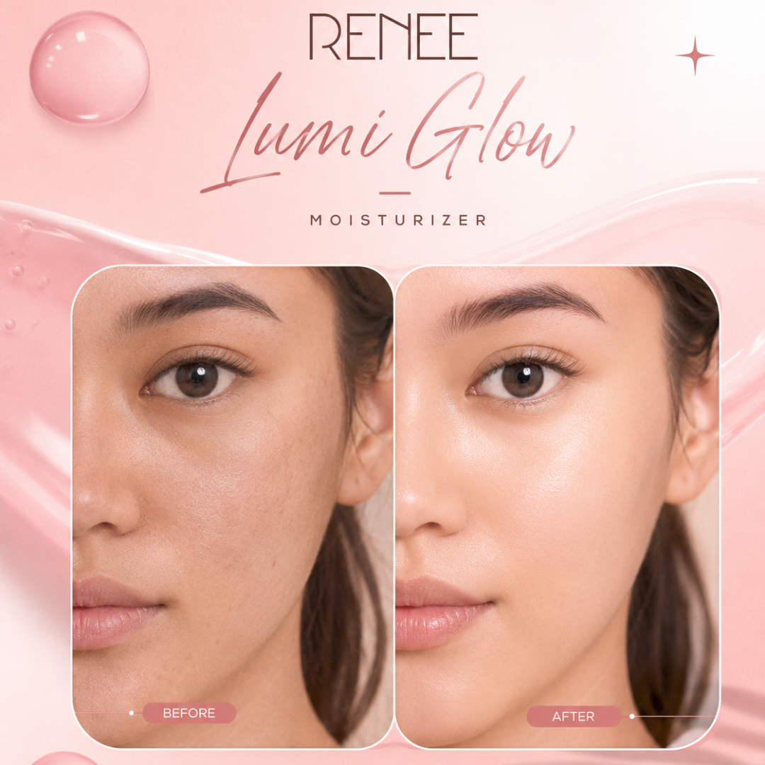 RENÉE Lumi Glow Highlighting Moisturizer – 3D Glow, 24h Moisturization – With 1% Hyaluronic Acid, 3% Niacinamide & Multivitamins – Instant Glow, Deep Hydration, Lightweight Formula – For Radiant, Healthy Skin